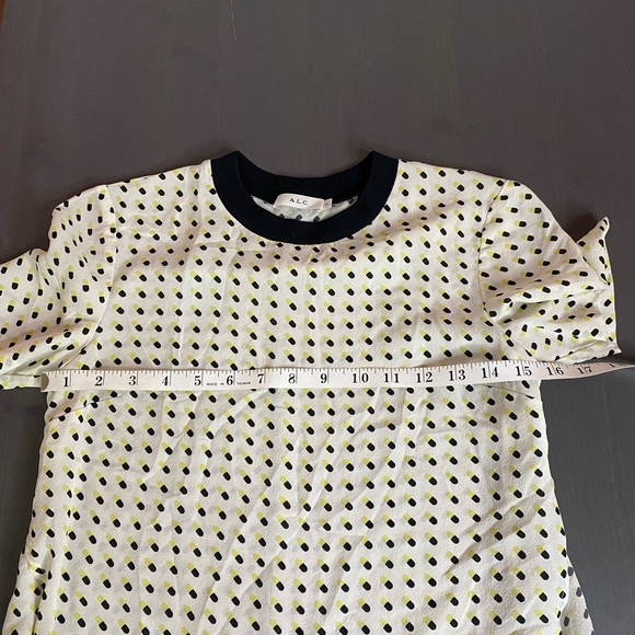A.L.C. Silk Polkadot Printed Top - Picture 6 of 7